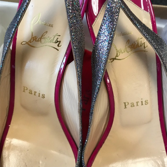 CHRISTIAN LOUBOUTIN N* Prive 120 Glitter Pumps - Picture 8 of 8